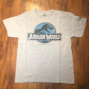 Jurassic Park Grey T-shirt size L light wear